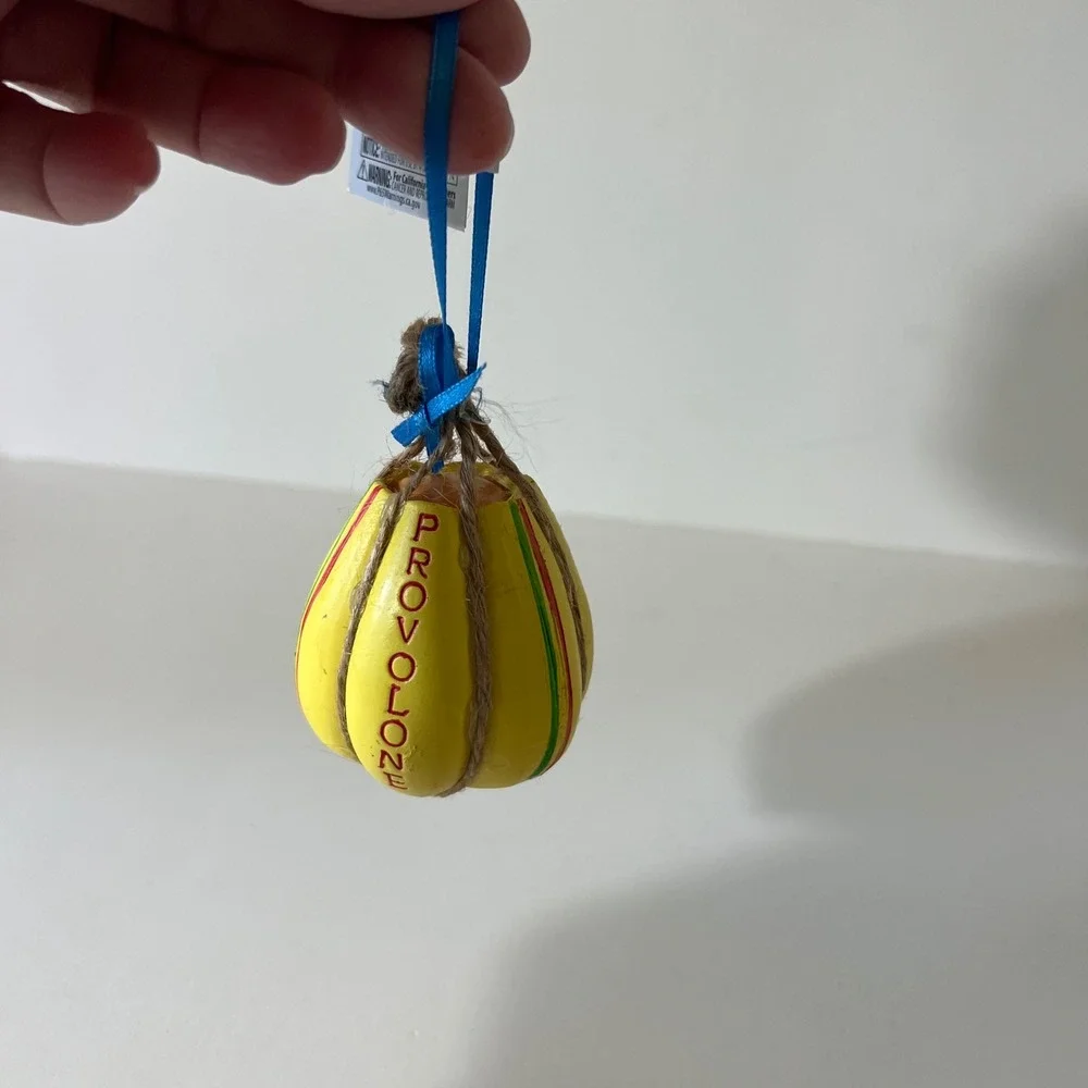 Kurt Adlers Provolone Cheese Hanging Ornament  2.5